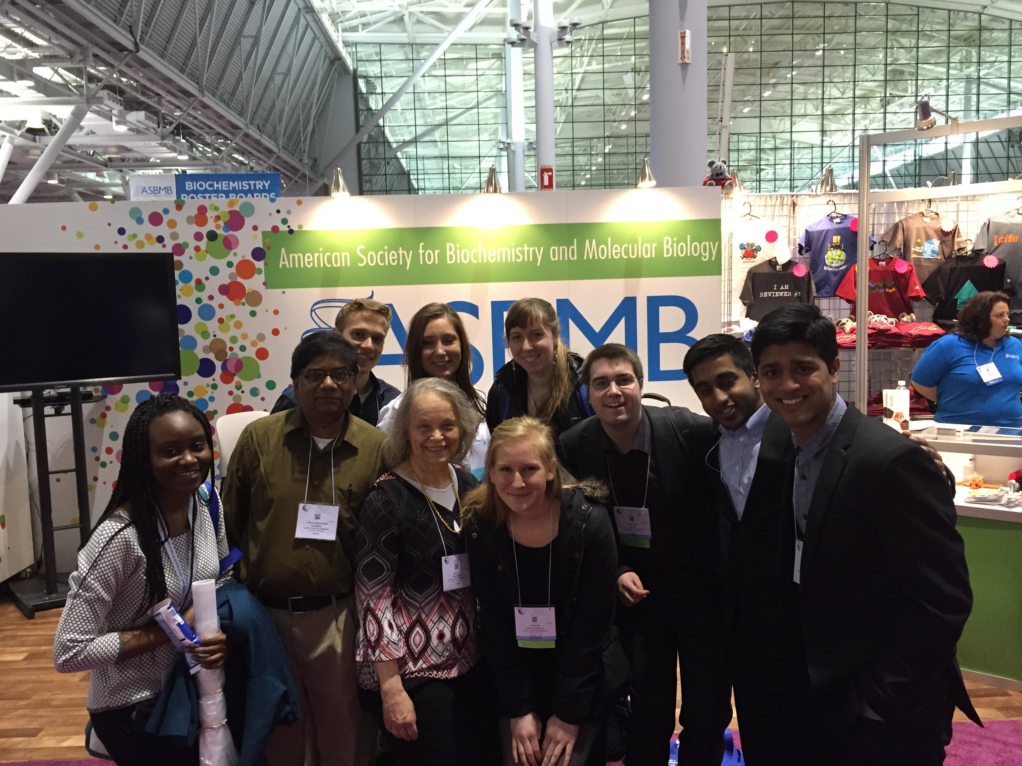 Dr. Ezekiel's lab members engaged in outreach activities with high school students